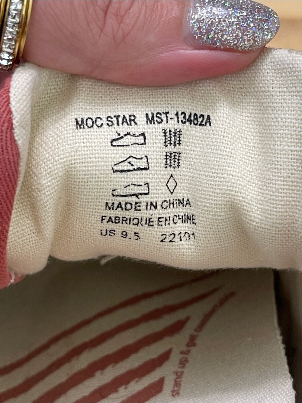 Taos Footwear Moc Star Canvas Sneakers Bruschetta Distressed Red Pink Size 9.5 - Picture 2 of 15